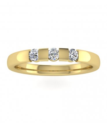 Обручальное кольцо с бриллиантами В-117 - превью 2