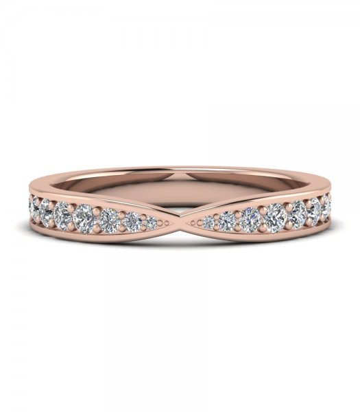 Обручальное кольцо с бриллиантами В-225 - превью 2