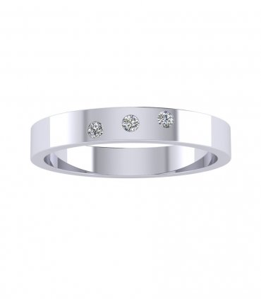 Обручальное кольцо с бриллиантами В-116 - превью 1