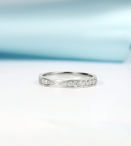 Обручальное кольцо с бриллиантами В-225 - превью 1