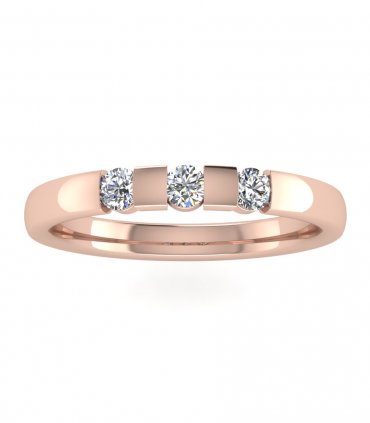 Обручальное кольцо с бриллиантами В-117 - превью 3