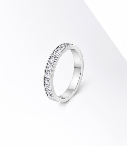 Обручальное кольцо с бриллиантами В-054 - превью 1