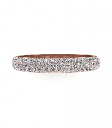 Обручальное кольцо с бриллиантами В-303 - превью 4