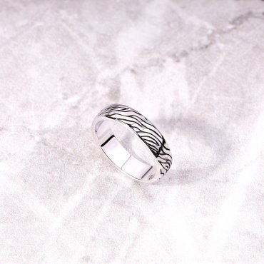 Обручальное кольцо с чернением Арт. Е-801 - фото