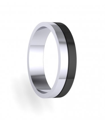 Черные обручальные кольца Е-803 - превью 1