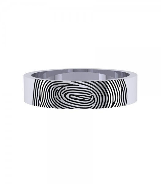 Обручальное кольцо с отпечатком Е-603 - превью 5