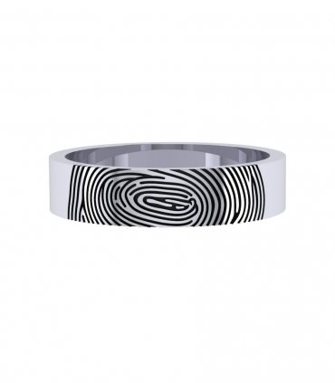 Обручальное кольцо с отпечатком Е-603 - превью 5