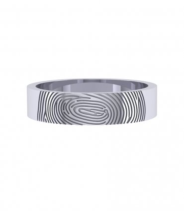 Обручальное кольцо с отпечатком Е-603 - превью 4