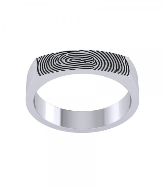 Обручальное кольцо с отпечатком Е-607 - превью 5