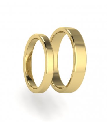 Обручальные кольца из платины Е-101-PL - превью 4
