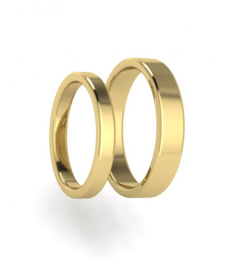 Пара обручальных колец из золота Е-101-J фото 1
