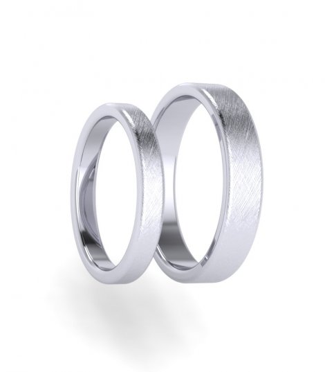 Обручальные кольца из платины Е-101-PL фото 1