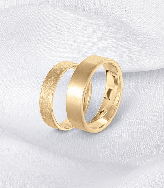 Обручальные кольца из красного золота Е-101-R - превью 2