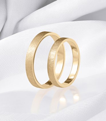 Обручальные кольца розовое золото Е-102-R - превью 5
