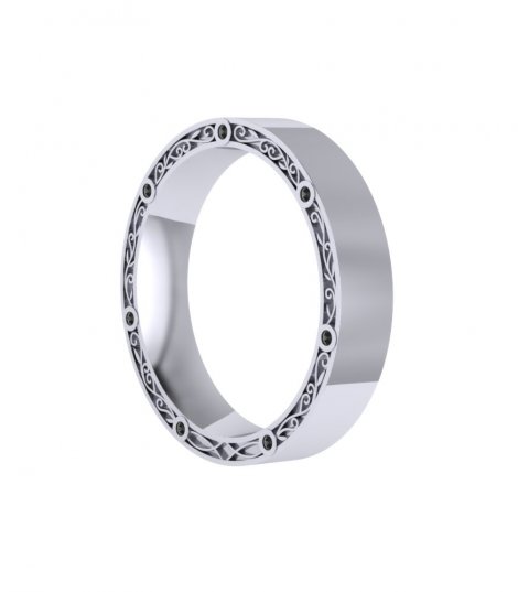 Обручальные кольца из платины Е-106-Pl фото 1