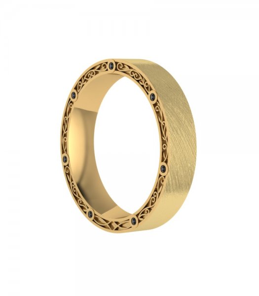 Обручальные кольца из красного золота Е-106-R - превью 3