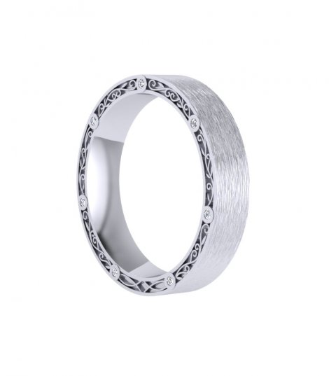 Обручальные кольца из платины Е-106-Pl фото 2