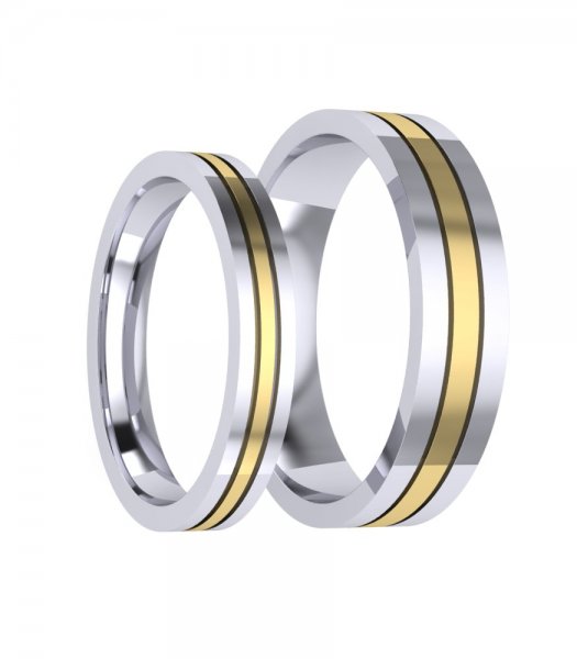 Обручальные кольца без камней Е-108 - превью 4