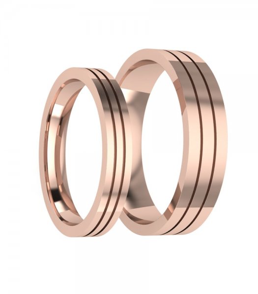 Широкие обручальные кольца Е-108 - превью 5