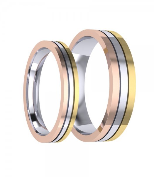 Широкие обручальные кольца Е-108 - превью 3