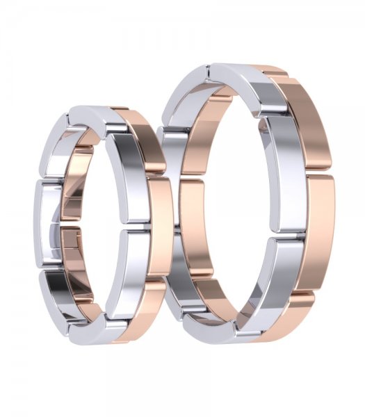 Широкие обручальные кольца Е-111 - превью 4
