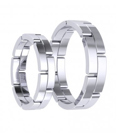 Широкие обручальные кольца Е-111 - превью 5