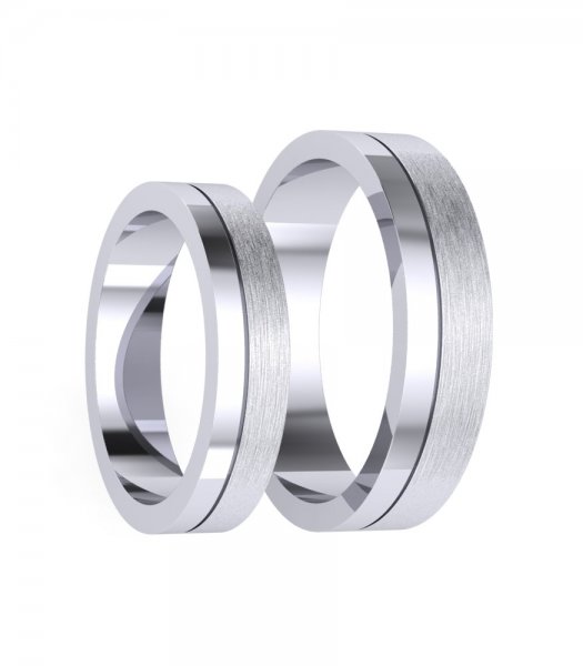Плоские обручальные кольца Е-113 - превью 2