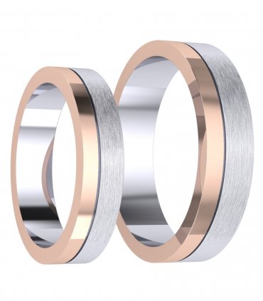 Плоские обручальные кольца Е-113 - превью 1