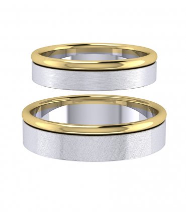Обручальные кольца без камней Е-121 - превью 6