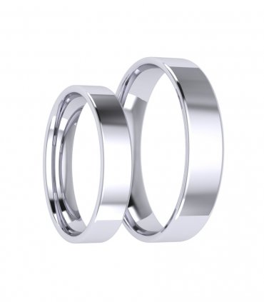 Плоские обручальные кольца Е-123 - превью 1