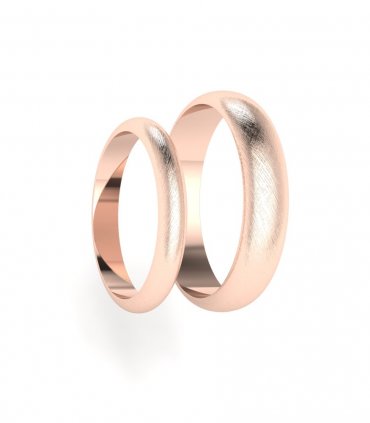 Обручальные кольца розовое золото Е-201-R - превью 2