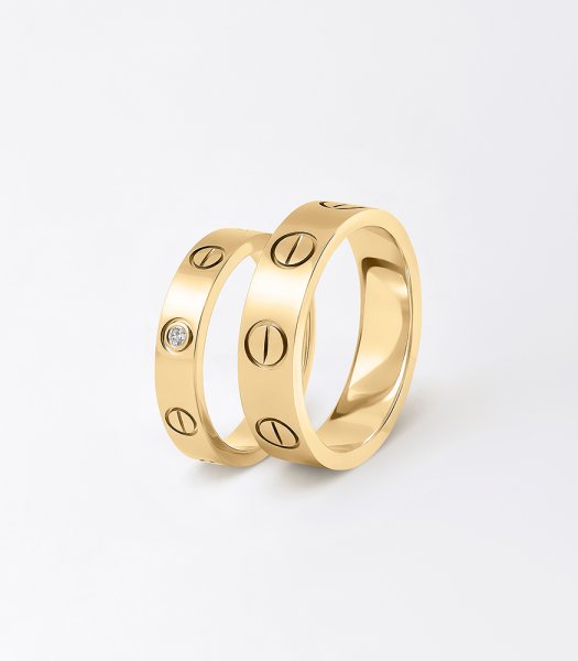 Обручальные кольца из красного золота Е-204-R - превью 2