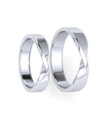 Обручальные кольца без камней Е-205-240 - превью 2