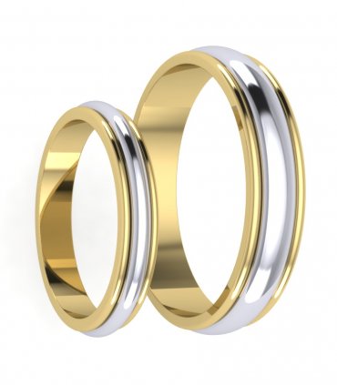 Обручальные кольца без камней Е-210 - превью 4