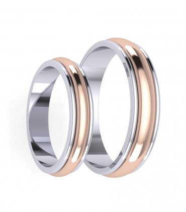 Обручальные кольца без камней Е-210 - превью 3