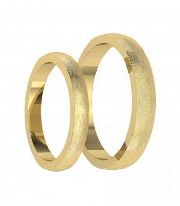 Обручальные кольца из белого золота Е-212 - превью 5