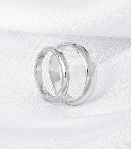 Обручальные кольца без камней Е-222-R - превью 3