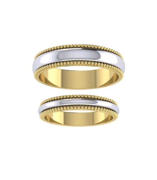 Обручальные кольца из серебра Е-213-Ag - превью 4