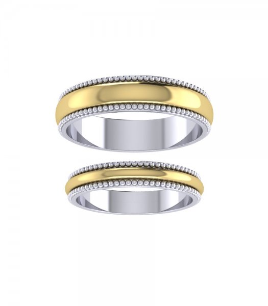 Обручальные кольца из серебра Е-213-Ag - превью 7