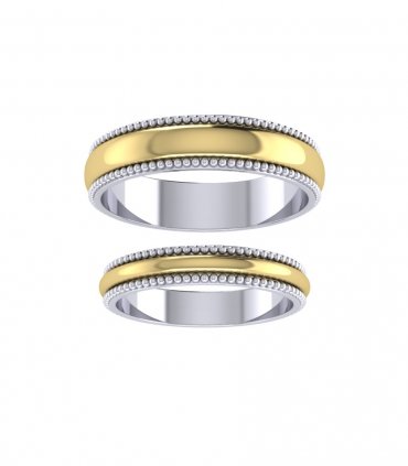 Обручальные кольца розовое золото Е-304-180 - превью 6