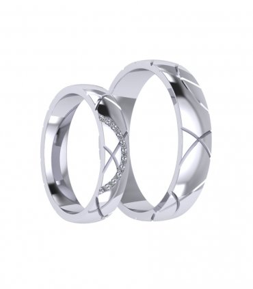 Обручальные кольца с камнями Е-308-235 - превью 2