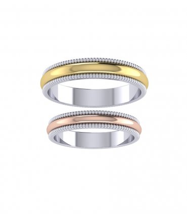 Обручальные кольца розовое золото Е-214-R - превью 4