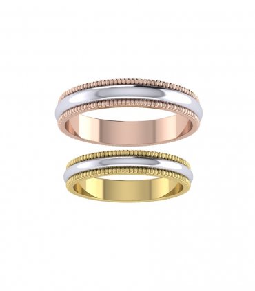 Обручальные кольца розовое золото Е-309-259 - превью 5