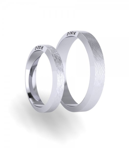Тонкие обручальные кольца Е-401-B - превью 1
