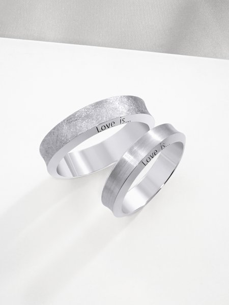 Обручальные кольца без камней Е-404-J - превью 3