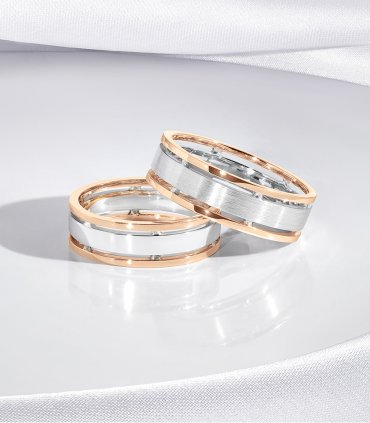 Обручальные кольца розовое золото Е-601-R - превью 2