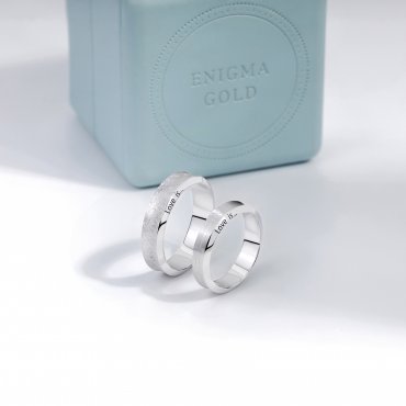 Обручальные кольца из платины Е-404-Pl - фото