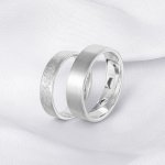 Обручальные кольца из серебра Е-101-AG превью 1