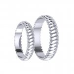 Обручальные кольца из серебра Е-303-Ag превью 1