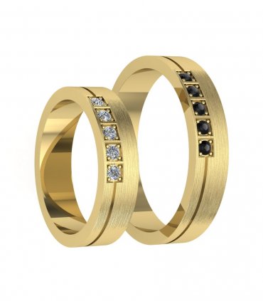 Обручальные кольца с бриллиантами В-218 - превью 2